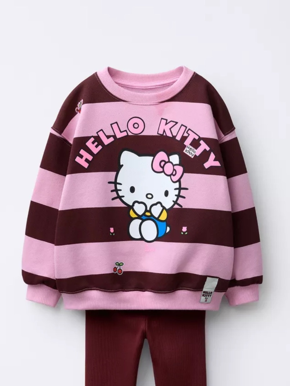 Zara Hello Kitty Sanrio STRIPED SWEATSHIRT Size 3